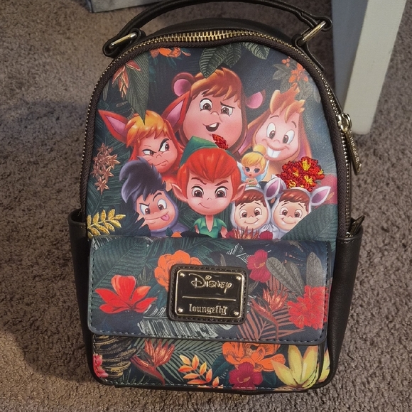 Loungefly Handbags - Loungefly Disney Peter Pan Floral Mini Backpack